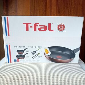 【新品未開封//IH対応♪】キッチンツール付きフライパン2点セット ティファール