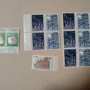 建物柄を含む記念切手742円分 自宅保管品