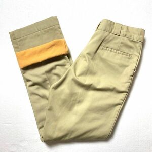 70's L.L.Bean LL bean Dickies кисть регистрация body бирка автомобиль mo Across подкладка рабочие брюки (31 ранг ) хаки брюки-чинос 70 годы старый бирка Old 