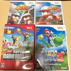 スーパーマリオギャラクシー2 Wii、Newスーパーマリオブラザーズ Wii、パワフルプロ野球15Wii、パワフルプロ野球 決定版