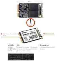 ☆彡 １２８ＧＢ msata SSD KingSpec製 ：未使用品 ☆彡 ZIF から SSDへ・速度UP 得価い_画像6