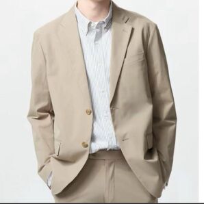 ユニクロ感動ジャケットコットンライクL 美品