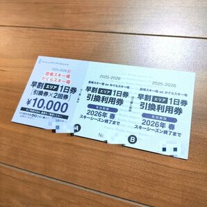 苗場orかぐらスキー場リフト券2回分