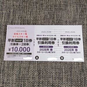 苗場 or かぐらスキー場 リフト券 2回分