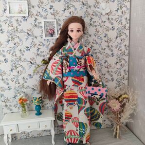 J20 ジェニー 大振袖 気球 白地