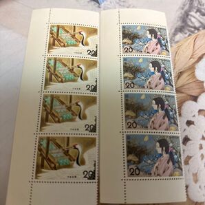 昔ばなしシリーズ つる女房 切手バラ