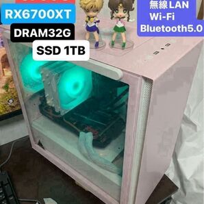 27 Windows11home 5700G RX6700XT DRAM32G SSD1TB 無線LAN パステルピンクゲーミング