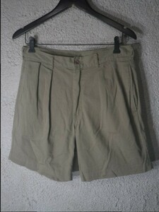 ｎ4274　レア　BRITGHES　great outdoors　アメリカ製　90ｓ　ビンテージ★Vintage　ハーフ　ショート　チノ　パンツ　アウトドア　人気