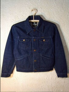 n1674 rare Wrangler Wrangler beautiful goods 70s 80s... Denim jacket G Jean popular Vintage *Vintage