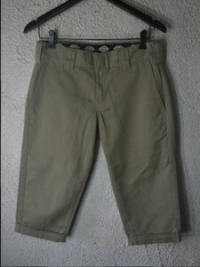 ｎ4123　Dickies　ディッキーズ　ハーフ　クロップド　チノ　ワーク　パンツ　人気　送料格安　ｗ28