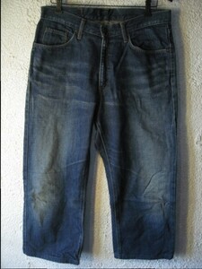 n1179 Edwin EDWIN 40505 X-JEANS w33 сделано в Японии довольно большой ko-te... Denim популярный Vintage *Vintage высокий талия 