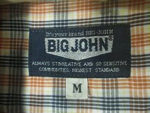 ｎ6252　BIG JOHN　ビッグ　ジョン　ビンテージ　vintage　長袖　チェック　ボタンダウン　シャツ　人気　送料格安_画像4