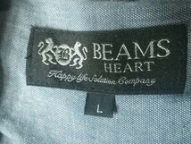 ｎ5888　BEAMS　HEART　ビームス　ハート　7分　コットン　チェック　ウエスタン　デザイン　シャツ　ネルシャツ　袖まくりボタン付き_画像5