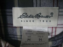 ｎ6081　Eddie　Bauer　エディーバウアー　大きめコーデ　長袖　チェック　シャツ　ビンテージ　vintage　人気　アウトドア　送料格安_画像4