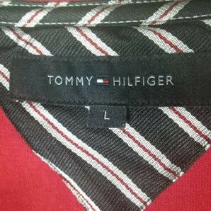 ｎ5999 TOMMY HILFIGER トミーヒルフィガー ヘンリーネック 長袖 tシャツ ロンt トミーカラ― ボタン 人気 送料格安 の画像5