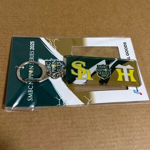 SMBC日本シリーズ2025 阪神タイガース対ソフトバンクホークス イニシャルロゴ アクリルキーホルダー