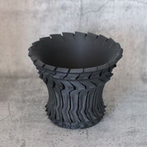 黒波-改 4号鉢 植木鉢 作家鉢 アガベ カクタス サボテン