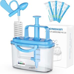 鼻うがい【鼻洗浄剤40回分+450mlボトル】ノーズリフレPro鼻用洗浄器 交換可能ノズル・液晶温度シール付き 子供から大人まで