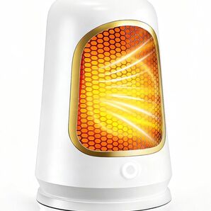 セラミックヒーター 小型 【2秒で速暖 超省エネ】 足元ヒーター 大風量 2段階温度調節(600W/1000W)PSE認証取得済み