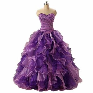  order dress * wonderful * purple * long dress color dress presentation musical performance . wedding dress color modification free * size order free * wedding 