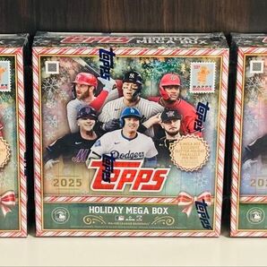 【激レア 特価 大谷可能性あり】Topps 2025 Topps Holiday Mega Baseball メジャーリーグ 3箱