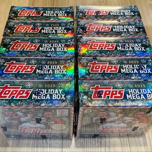 【topps完売品】Topps 2025 Topps Holiday Mega Baseball メジャーリーグ カード 10箱