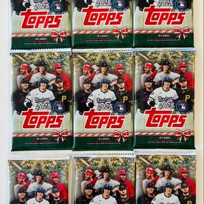【数量限定タイムセール】Topps 2025 カード Holiday Mega Baseball メジャーリーグ 9パック
