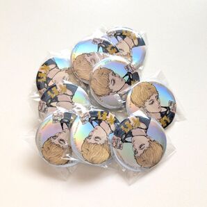 【ハイキュー!!】〜東京遠征2013夏〜メタリック缶バッジ/月島蛍(×9個)