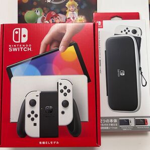 【美品】Nintendo Switch 有機ELモデル ホワイト おまけあり 未使用あり