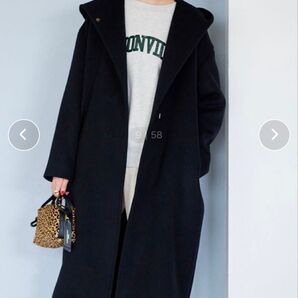 #JOURNAL STANDARD#ジャーナルスタンダード#ウールアンゴラフードコート#ブラック#36