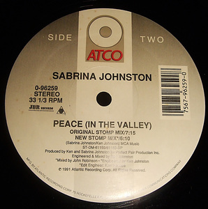 d*tab Sabrina Johnstoni: Peace (In The Valley) ['91 House]