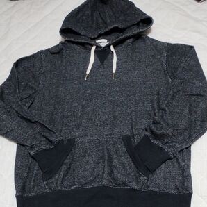 ジーユー Lサイズ メンズ パーカー ポケットあり ブラック系 スウェットパーカー