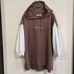 プルオーバー トップス パーカー 春秋 薄手 小学生 中学生 女の子 長袖 165 ピンクラテ PINK-latte