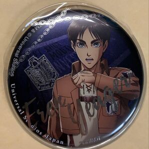 進撃の巨人 エレン イェーガー USJ ユニバ 缶バッジ