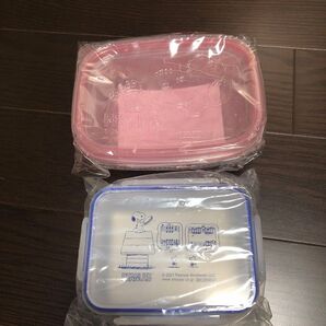 スヌーピー フードコンテナ2種類 非売品 未開封 未使用 紳士服AOKI