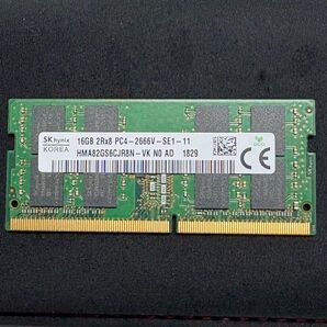 SK hynix 16GB PC4-2666V ノートPC用メモリ HMA82GS6CJR8N
