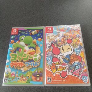 Nintendo Switch ニンテンドー スイッチ 新品未開封 ヨッシークラフトワールド + スーパーボンバーマン R 2