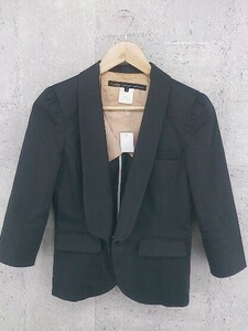◇ SOVEREIGN ソブリン DOUBLE STANDARD CLOTHING ダブル スタンダード クロージング 長袖 ジャケット 36 ブラック * 1002800246755
