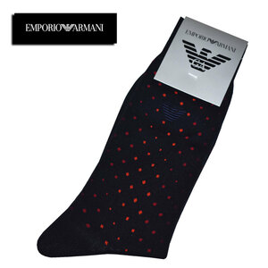  Emporio * Armani мужской носки [ темно-синий / точка /25-26.] новый товар!