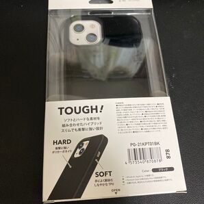 Premium Style iPhone 13用 ハイブリッドタフケース ブラック PG-21KPT01BK