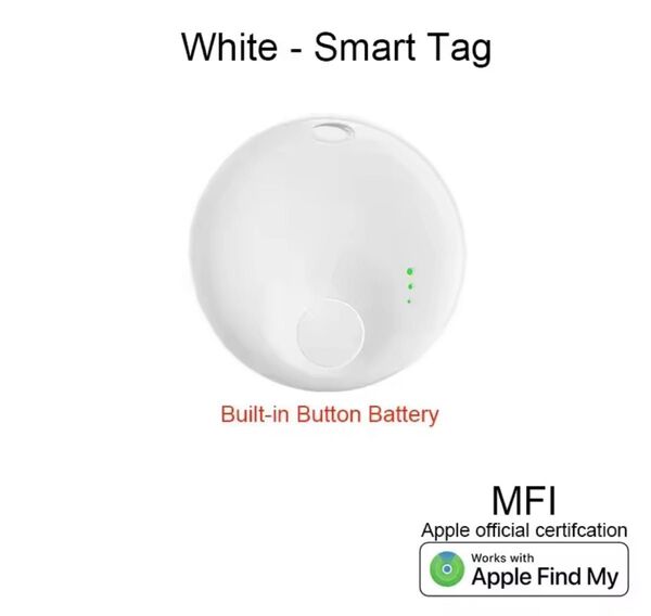 1★新品★AirTag スマートタグ 紛失防止タグ ホワイト iOS対応