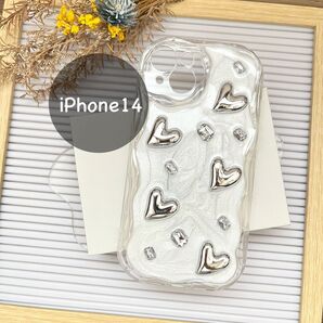 iPhone14ケース ハート Y2K 未使用 可愛い