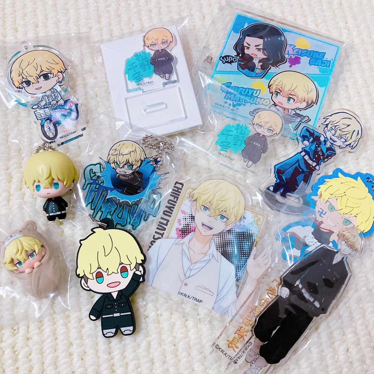 東京リベンジャーズ 松野千冬 アクリルキーホルダー フィギュア アクリルスタンド ラバーストラップ グッズ セット まとめ売り