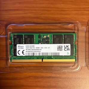 ほぼ未使用★SK hynix DDR5 SODIMM 16GB PC5-5600S ノートPC用メモリ