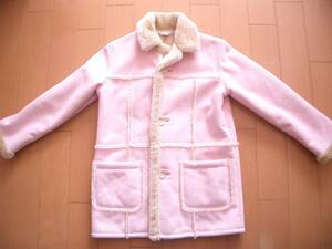 ★美品★　UNIQLO　ジャケット　コート　ピンク　子供　女の子　140cm