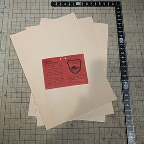 栃木レザー ピットヌメ革 1.0mm 小さ目A5 ナチュラル 3枚セット