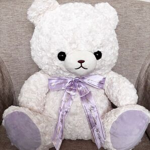 テディベア ぬいぐるみ くま クマ 可愛い 大きい BIG マイローズベア 子供 クリスマス プレゼント ホワイト 白 新品