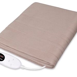 電気敷き 掛け兼用切り忘れタイマー付き 55W AI過熱保護機能 140×80cm 洗濯可ダニ退治 4段階タイマー5段階温度調整