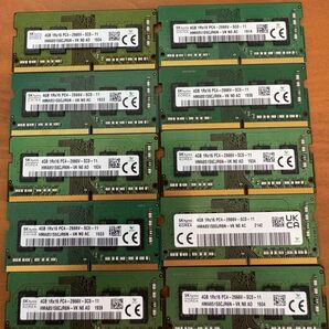 【中古品】 ノートPCメモリ PC4 4GB 2666V 10枚セット SKhynix ⑦