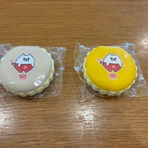 2つ キャラクター TSS テソまる 希少 付箋紙 マカロン型 非売品